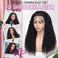 Larima 13X4 Deep Wave Lace Front Wig Human Hair Hd Transparent Lace Frontal Wigs Human Hair Pre Plucked With Baby Hair Deep Curl