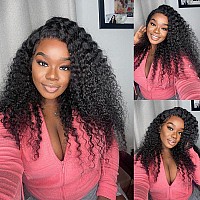 Larima 13X4 Deep Wave Lace Front Wig Human Hair Hd Transparent Lace Frontal Wigs Human Hair Pre Plucked With Baby Hair Deep Curl