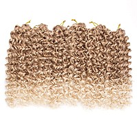 Gogo Curl Crochet Hair 18Inch Ombre Blonde Deep Wave Crochet Hairsynthetic Deep Twist Crochet Braids Bohemian Crochet Braiding