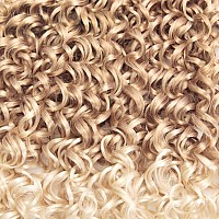 Gogo Curl Crochet Hair 18Inch Ombre Blonde Deep Wave Crochet Hairsynthetic Deep Twist Crochet Braids Bohemian Crochet Braiding