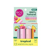 Eos Flavorlab Super Soft Shea Lip Balm Sticks Totally Tropical Variety Pack Lip Moisturizer 24 Hour Hydration Gluten Fre