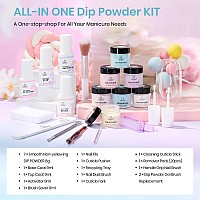 Beetles Dip Powder Nail Kit21Pcs 7 Colors Dip Powder Clear Pink Lightpink White Dip Powder For Nails With Liquid Set Recycling