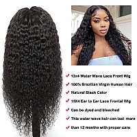 Nervoss Hd Transparent Lace Front Wigs Human Hair Water Wave 13X4 Lace Frontal Wigs For Women Brazilian Deep Wave Human Hair Wig