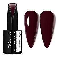 Venalisa 15Ml Dark Red Gel Nail Polish Deep Cherry Red Gel Polish Color Soak Off Uv Led Nail Gel Polish Nail Art Starter Manicu