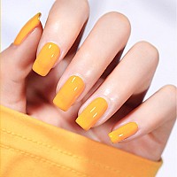 Venalisa 15Ml Bright Yellow Gel Nail Polish Pastel Yellow Gel Polish Pale Neon Yellow Color Soak Off Uv Led Nail Gel Polish Nai