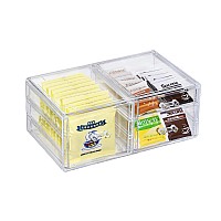 Cq Acrylic 1 Pack Clear Stackable Storage Drawers For Vanitystackable 3 Drawers Desktop Organizer With Drawerscute Desk Storag