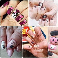 Cute Dog Nail Art Stickers Cartoon Animal Selfadhesive Sticker 3D Pupply Nail Art Decals Design Holographic Little Dog Nail De