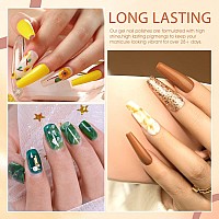 VENALISA Gel Nail Polish Set - 12 Colors 7.5ml Green Brown Yellow Glitter Red Winter Colors Gel Polish Soak Off UV LED Nail Gel Polish Nail Art Starter Manicure Salon DIY at Home