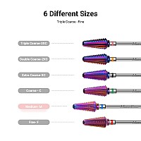 Melodysusie Professional Tornado Nail Drill Bits 332 Carbide Tungsten Multifunction Bits Suitable For Manicure Pedicure Cu