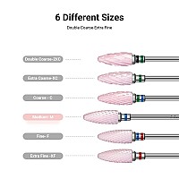 Melodysusie Ceramic Nail Drill Bit 332 235Mm Professional Acrylic Nail File Flame Drill Bit For Manicure Pedicure Cuticle