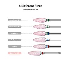 Melodysusie Ceramic Nail Drill Bit 332 235Mm Professional Acrylic Nail File Flame Drill Bit For Manicure Pedicure Cuticle