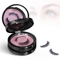 Buqikma Eyelash Storage Box 3 Layers Circle Eyelash Box With Mirror Empty Travel Eyelash Storage Case Organizers With Lash Hol