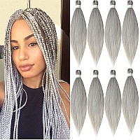 Lilyka Show 8 Packs 26 Inch Pre Stretched Ombre Braiding Hair Synthetic Fiber Braiding Hair For Women Professional Itch Free Hot