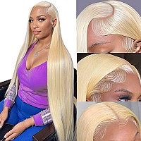 Siyusi Blonde Wig Human Hair Pre Plucked With Baby Hair 613 13X6 Lace Front Wig Human Hair 20Inch 180 Density Hd Lace Frontal W