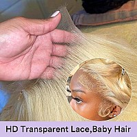 Siyusi Blonde Wig Human Hair Pre Plucked With Baby Hair 613 13X6 Lace Front Wig Human Hair 20Inch 180 Density Hd Lace Frontal W