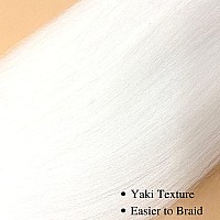 Gozill Braiding Hair Pre Stretched White Prestretched Kanekalon Braiding Hair Ez Braid Hypoallergenic Colored Braiding Hair Exte