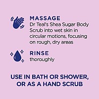 Dr Teals Shea Sugar Body Scrub Black Elderberry With Essential Oils 19 Oz Pack Of 3 Packaging May Vary