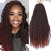 Long Passion Twist Hair - 8 Packs 24 Inch Pretwisted Passion Twist Crochet Hair For Women, Pre-Looped Passion Twists Braiding Synthetic Hair Crochet Passion Twist Hair Extensions (24 Inch (Pack of 8), T350)