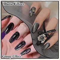 Ahamiou Crystal Cat Eye Gel Polish Kits Magnetic Nail Polish Set Holographic Cats Eyes Gel Nail Polish Shiny Diamond Glitter Gel