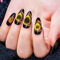 Ahamiou 9D Cat Eye Gel Nail Polish Magnetic Nail Polish Holographic Cats Eyes Gel Nail Polish Gel With Chameleon Magic Effect Wi