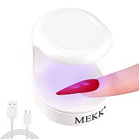 Mekk Mini Uv Light For Gel Nails Uv Light For Nails Innovative One Finger Uv Led Nail Lamp 16W Uv Nail Lamp Portable Led Nail La