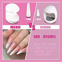 Mekk Mini Uv Light For Gel Nails Uv Light For Nails Innovative One Finger Uv Led Nail Lamp 16W Uv Nail Lamp Portable Led Nail La