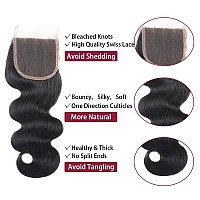 Brazilian Body Wave Human Hair Bundles With Closure22 24 26 20 Bundles With Closure 100 Unprocessed Body Wave 3 Bundles Wit