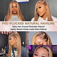 Faba Highlight Lace Front Wig Human Hair 32 Inch 427 Colored Lace Front Wig 13X4 Hd Straight Lace Front Wig Human Hair 180 De