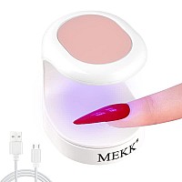 Mekk Mini Uv Light For Gel Nails Uv Light For Nails Innovative One Finger Uv Led Nail Lamp 16W Uv Nail Lamp Portable Led Nail La