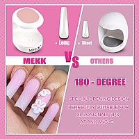 Mekk Mini Uv Light For Gel Nails Uv Light For Nails Innovative One Finger Uv Led Nail Lamp 16W Uv Nail Lamp Portable Led Nail La