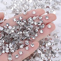 Novani Crystal Rhinestones Flatback Loose Gemstones 144Pcs Glass Rhinestones For Clothes Shoes Crafts Makeup Nail Art And Diy D