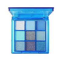 Meicoly Blue Eyeshadow Palette9 Colors Matte Glitter Eye Shadow Palettemetallic Silver Bright Waterproof Pressed Avatar Sally