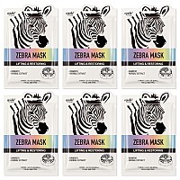 Epielle Zebra Character Skincare Sheet Masks | Animal Spa Mask | -For All Skin Types |spa gifts for women, Spa Gift, Birthday Party Gift for her kids, Spa Day Party, Girls Night, Slumber party, Stocking Stuffers | 6 count skincare sheet masks