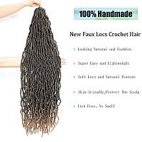 Faux Locs Crochet Hair For Women Soft Locs 36 Inch 5 Packs Crochet Faux Locs For Butterfly Locs Crochet Hair Pre Looped Curly Wa