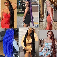 Faux Locs Crochet Hair For Women Soft Locs 36 Inch 5 Packs Crochet Faux Locs For Butterfly Locs Crochet Hair Pre Looped Curly Wa