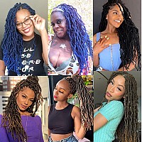 Faux Locs Crochet Hair For Black Women Soft Locs 24 Inch 6 Packs Crochet Faux Locs For Butterfly Locs Crochet Hair Pre Looped Cu