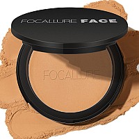 Focallure Flawless Pressed Powder Control Shine Smooth Complexion Pressed Setting Powder Foundation Makeup Portable Face Po