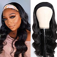 Feibin Headband Wig Human Hair Wigs For Black Women Human Hair Headband Wig Body Wave 14 Inch Wear And Go Wigs Glueless Human Ha