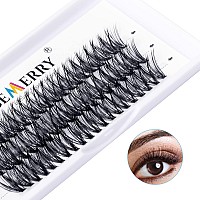 Lash Clusters Extensions 40 Roots Individual Lash Clusters 007 D Curl 13Mm Thickness Diy Eyelash Extensions Natural Look Reusab