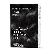 Madison Reed Radiant Hair Color Kit Soft Black For 100 Coverage Of Resistant Gray Hair Ammoniafree 25Nnn Parma Black Perm