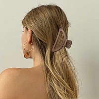 Canitor Hair Clips Set Neutral Matte Claw Clips For Thin Medium And Thick Hair Cute Semicircle Designs For Women