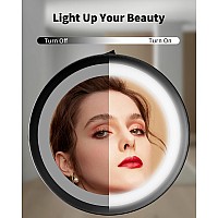 Benbilry Lighted Makeup Mirror 1X10X Magnifying Double Sided Led Vanity Mirror With Lights And Magnification Battery Operated