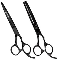 Equinox Professional Hair Scissors Set Includes Barber Scissors Thinning Shears For Hair Cutting Grooming Premium Japanes