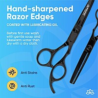 Equinox Professional Hair Scissors Set Includes Barber Scissors Thinning Shears For Hair Cutting Grooming Premium Japanes