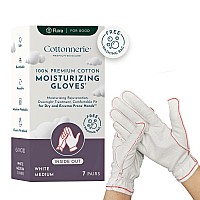 Gaxcoo 100 Premium Cotton Moisturizing Gloves For Dry Hands Eczema No Stitches Overnight Lotion Sleep Spa Treatment For