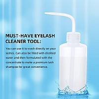 Eyelash Cleaner Concentrate Set Unscented 100Ml Eyelash Extension Shampoo Natural Foaming Cleanser 60Ml Bottled Cleansing Brush