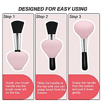 Makeup Brush Covers Silicone Brush Organizer Case For Makeup Storage And Protect Makeup Bag 4 Pack Reusable Brush Holders For