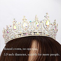 Cocide Queen Crown For Women Crystal Tiara And Crown For Girl Rhinestones Hair Accessories For Wedding Bride Birthday Party Prom