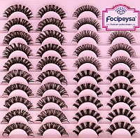 20 Pairs Lashes Fluffy D Curl False Eyelashes Wispy Russian Lashes Strip 4 Styles Mixed Eyelashes Look Like Extensions By Focipe