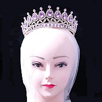 Kamirola Royal Queen Crown And Tiaras Princess Crown For Women And Girls Crystal Headbands For Bridal Princess For Wedding And